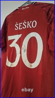 Manchester United Hand Signed Benjamin Sesko