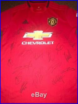 Manchester United Hand Signed Shirt 19/20 BNWT Proof + COA Autographed