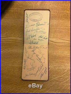 Manchester United Hand signed Autograph Book.'Busby Babes' 56-57 Season