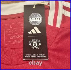 Manchester United Home Shirt Squad Signed + Official Coa (42474) 24/25 Manchester United Home Shirt Squad Signed + Official Coa (42474) 24/25