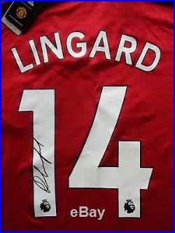 Manchester United Jesse Lingard Signed Home 2018/19 Shirt Jersey Photo Proof