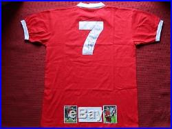 Manchester United Legend Cristiano Ronaldo Signed Retro Home Shirt Jersey Coa