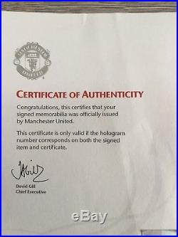 Manchester United Legend Ryan Giggs Signed Shirt Offical Man Utd Club Issue Coa