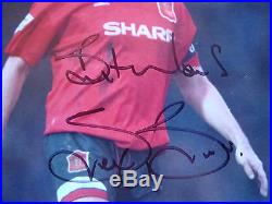 Manchester United Legend Steve Bruce Signed Shirt Jersey, Photo & Boot-proof-coa