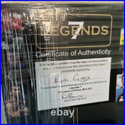 Manchester United Legends 7 Ryan Giggs signed photo. Framed. Certificate NEW Manchester United Legends 7 Ryan Giggs signed photo. Framed. Certificate NEW