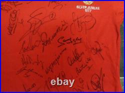 Manchester United Legends Signed Football Shirt Coa X 29 Wilkins Robson Bruce Et