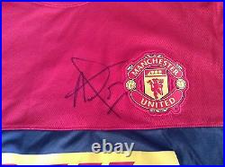 Manchester United MUFC Man Utd DHL Training Shirt SIGNED by LOUIS VAN GAAL