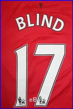 Manchester United MU 2014 2015 Player Issue Signed Blind Nike Shirt Jersey