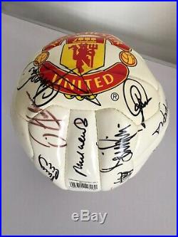 Manchester United Man Utd 1998/1999 Treble Winning Season Signed Football