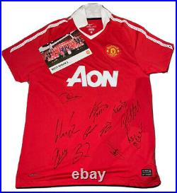 Manchester United Match Signed Shirt 2010/2011 (Rooney, Berbatov, Neville &more)