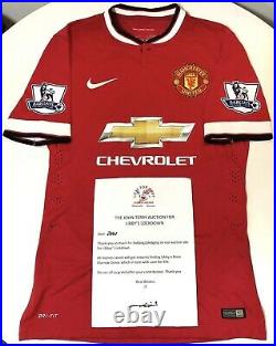 Manchester United Match Worn & Signed 2014-15 Home Shirt By Falcao #9 With COA