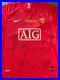 Manchester United Moscow 2008 FInal CL Shirt Hand Signed by 1st Team With COA