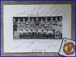 Manchester United Multi Signed 1957-58 Squad Picture 2