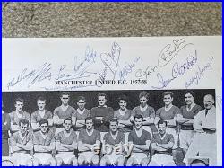 Manchester United Multi Signed 1957-58 Squad Picture 2