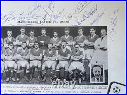 Manchester United Multi Signed 1957-58 Squad Picture 2