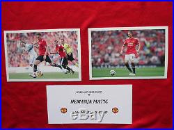 Manchester United Nemanja Matic Signed 2017-18 Home Shirt Jersey Photo Proof