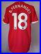 Manchester United Number 18 Home Shirt Signed Bruno Fernandes