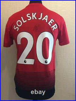 Manchester United Number 20 Shirt Signed By Ole Gunnar Solskjaer With Guarantee