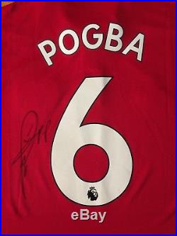 Manchester United Number 6 Shirt Signed By Paul Pogba With Guarantee