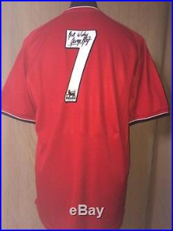 Manchester United Number 7 Shirt Signed By George Best With Guarantee