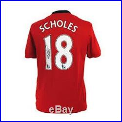 Manchester United Paul Scholes #18 Hand Signed 2014/15 Shirt