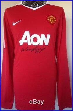 Manchester United Player Issue Shirt Signed By Rooney With Letter Of Guarantee