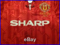 Manchester United Retro 1992 1994 Shirt Signed By Eric Cantona With Guarantee