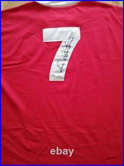 Manchester United Retro Number 7 Shirt Signed By Eric Cantona With Guarantee