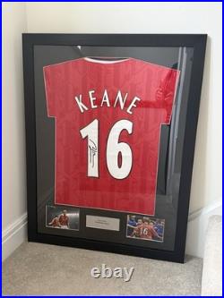 Manchester United Roy Keane Framed Shirt With Signature No COA