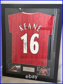 Manchester United Roy Keane Framed Shirt With Signature No COA