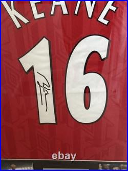 Manchester United Roy Keane Framed Shirt With Signature No COA