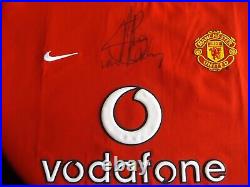 Manchester United Ruud V. Nistelrooy Signed 2002/2004 Home Shirt XL Ex Large Van