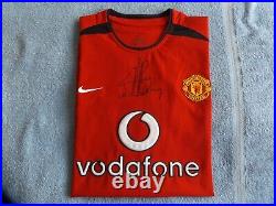 Manchester United Ruud V. Nistelrooy Signed 2002/2004 Home Shirt XL Ex Large Van