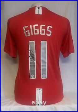 Manchester United -Ryan Giggs Hand Signed Football Shirt Number 11 £150