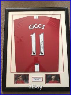 Manchester United Ryan Giggs Signed Framed Shirt