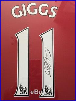 Manchester United Ryan Giggs Signed Framed Shirt