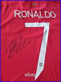Manchester United Shirt 21/22 Home Shirt Signed By CRISTIANO RONALDO with Coa