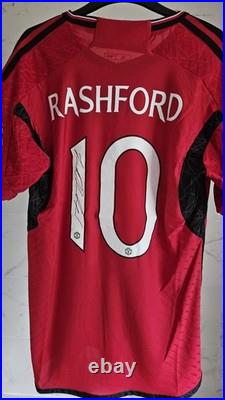 Manchester United Shirt Hand Signed By Marcus Rashford