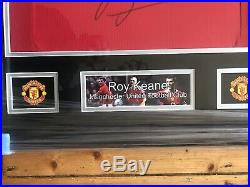 Manchester United Shirt Hand Signed By Roy Keane Framed & Certified COA Inc