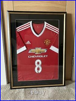 Manchester United Shirt Signed By Juan Mata, Framed With Certification Exc Cond