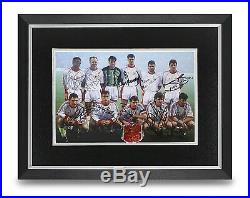 Manchester United Signed 16x12 Framed Photo Display 1991 Autograph Memorabilia