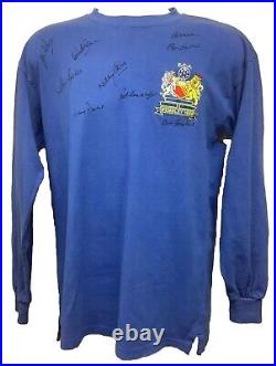 Manchester United Signed 1968 European Cup Final Shirt x 8 Bobby Charlton