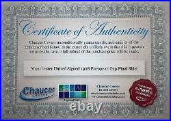 Manchester United Signed 1968 European Cup Final Shirt x 8 Bobby Charlton