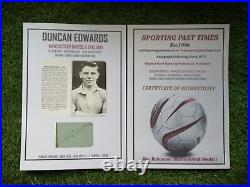 Manchester United Signed Album Page 1955 1956 By Duncan Edwards Busby Babe