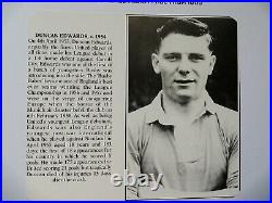 Manchester United Signed Album Page 1955 1956 By Duncan Edwards Busby Babe