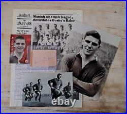 Manchester United Signed Album Page 1955 1956 By Duncan Edwards & Tommy Taylor