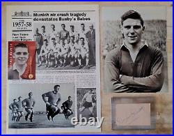 Manchester United Signed Album Page 1955 1956 By Duncan Edwards & Tommy Taylor