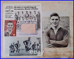 Manchester United Signed Album Page 1955 1956 By Duncan Edwards & Tommy Taylor