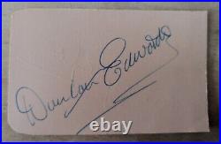 Manchester United Signed Album Page 1955 1956 By Duncan Edwards & Tommy Taylor