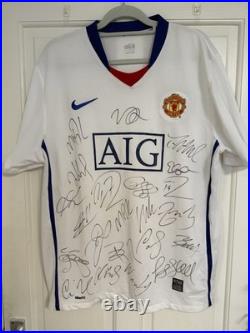 Manchester United Signed Away Shirt 2008/2009 Season